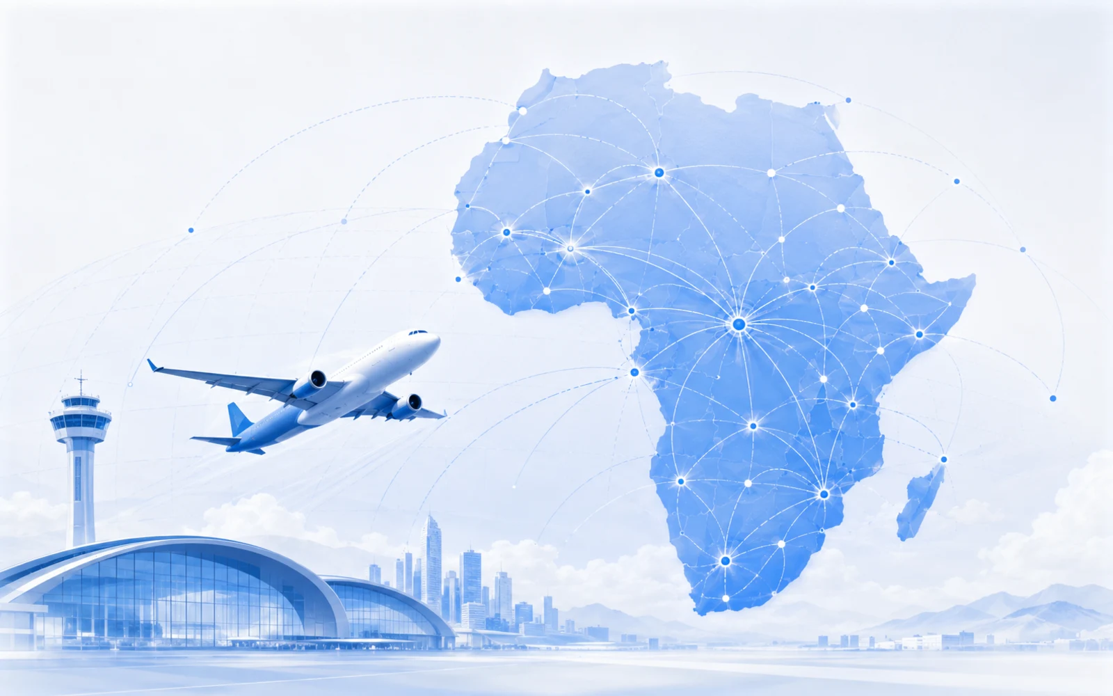 Pan-African aviation strategy and route development visual
